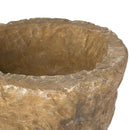 vidaXL Kerti cserép Öregített kő Ø 35 x 20 cm Mészkő