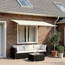 vidaXL Napellenző ponyva Krémszínű 350 x 250 cm Poliészter