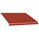 vidaXL Napellenző ponyva Narancs és Barna 300 x 250 cm Poliészter
