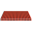 vidaXL Napellenző ponyva Narancs és Barna 300 x 250 cm Poliészter