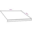 vidaXL Napellenző ponyva Narancs és Barna 300 x 250 cm Poliészter