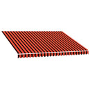 vidaXL Napellenző ponyva Narancs és Barna 350 x 250 cm Poliészter