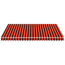 vidaXL Napellenző ponyva Narancs és Barna 350 x 250 cm Poliészter