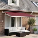 vidaXL Napellenző ponyva Burgundi Vörös 300 x 200 cm Poliészter