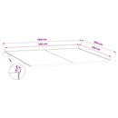 vidaXL Napellenző ponyva Barna 350 x 200 cm Poliészter