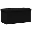 vidaXL Összecsukható tárolópad Fekete 180 kg 80 L 77 x 38 x 38 cm