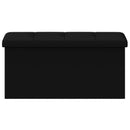 vidaXL Összecsukható tárolópad Fekete 180 kg 80 L 77 x 38 x 38 cm