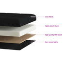 vidaXL Összecsukható tárolópad Fekete 180 kg 80 L 77 x 38 x 38 cm