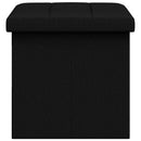vidaXL Összecsukható tárolópad Fekete 180 kg 80 L 77 x 38 x 38 cm