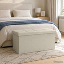 vidaXL Összecsukható tárolópad Fehér 180 kg 80 L 77 x 38 x 38 cm