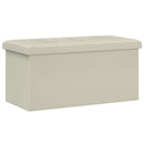 vidaXL Összecsukható tárolópad Fehér 180 kg 80 L 77 x 38 x 38 cm