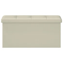 vidaXL Összecsukható tárolópad Fehér 180 kg 80 L 77 x 38 x 38 cm