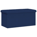vidaXL Összecsukható tárolópad Kék 180 kg 80 L 77 x 38 x 38 cm Vászon