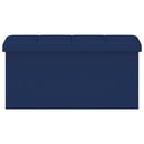 vidaXL Összecsukható tárolópad Kék 180 kg 80 L 77 x 38 x 38 cm Vászon