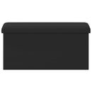 vidaXL Összecsukható tárolópad Fekete 180 kg 80 L 77 x 38 x 38 cm PVC