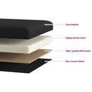 vidaXL Összecsukható tárolópad Fekete 180 kg 80 L 77 x 38 x 38 cm PVC