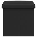vidaXL Összecsukható tárolópad Fekete 180 kg 80 L 77 x 38 x 38 cm PVC