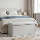 vidaXL Összecsukható tárolópad Fehér 180 kg 80 L 77 x 38 x 38 cm PVC