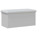 vidaXL Összecsukható tárolópad Fehér 180 kg 80 L 77 x 38 x 38 cm PVC