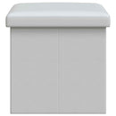 vidaXL Összecsukható tárolópad Fehér 180 kg 80 L 77 x 38 x 38 cm PVC