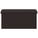 vidaXL Összecsukható tárolópad Barna 180 kg 80 L 77 x 38 x 38 cm PVC