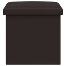 vidaXL Összecsukható tárolópad Barna 180 kg 80 L 77 x 38 x 38 cm PVC