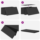vidaXL Összecsukható tárolópad Szürke 180 kg 80 L 77 x 38 x 38 cm PVC