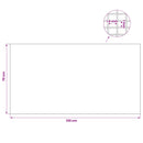 vidaXL Fénycsatorna fedél klipszekkel 2 db 70 x 130 cm Ezüst