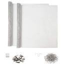 vidaXL Fénycsatorna fedél klipszekkel 2 db 70 x 190 cm Alumínium Ezüst