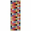 vidaXL Szőnyeg futó LESAKA színes 80 x 250 cm Gyémánt bársony