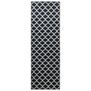 vidaXL Szőnyeg futó LESAKA Fekete és fehér 100 x 250 cm