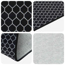 vidaXL Szőnyeg futó ORIZ 1150 gsm Fekete hálós minta