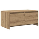 vidaXL Dohányzóasztal Kézműves Tölgy 90 x 50 x 41.5 cm Szerelt Fa