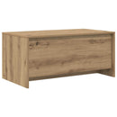 vidaXL Dohányzóasztal Kézműves Tölgy 90 x 50 x 41.5 cm Szerelt Fa