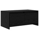 vidaXL Dohányzóasztal Fekete Tölgy 90 x 50 x 41.5 cm Szerelt Fa