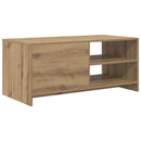vidaXL Dohányzóasztal Kézműves Tölgy 102 x 50 x 45 cm Szerelt fa
