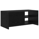 vidaXL Dohányzóasztal Fekete Tölgy 102 x 50 x 45 cm Szerelt fa