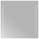 vidaXL LED Fürdőszoba Tükör tükörrel Átlátszó 40 x 40 cm edzett üveg