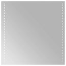 vidaXL LED Fürdőszoba Tükör tükörrel Átlátszó 60 x 60 cm edzett üveg
