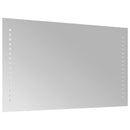 vidaXL LED Fürdőszoba Tükör Átlátszó 50 x 30 cm edzett üveg