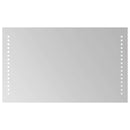 vidaXL LED Fürdőszoba Tükör Átlátszó 50 x 30 cm edzett üveg