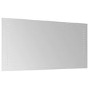 vidaXL LED Fürdőszoba Tükör Átlátszó 60 x 30 cm edzett üveg