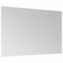 vidaXL LED Fürdőszoba Tükör Átlátszó 60 x 40 cm edzett üveg