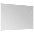 vidaXL LED Fürdőszoba Tükör Átlátszó 70 x 40 cm edzett üveg