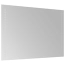 vidaXL LED Fürdőszoba Tükör Átlátszó 70 x 50 cm edzett üveg