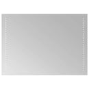 vidaXL LED Fürdőszoba Tükör Átlátszó 70 x 50 cm edzett üveg