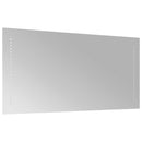 vidaXL LED Fürdőszoba Tükör Átlátszó 80 x 40 cm edzett üveg