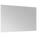 vidaXL LED Fürdőszoba Tükör Átlátszó 80 x 50 cm edzett üveg
