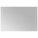 vidaXL LED Fürdőszoba Tükör Átlátszó 90 x 60 cm edzett üveg