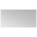 vidaXL LED Fürdőszoba Tükör Átlátszó 100 x 50 cm edzett üveg